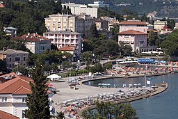 Centrala Opatija och Slatinastranden.