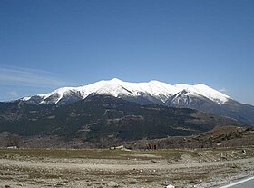 Vue du mont Olympe depuis l'ouest.