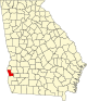 State map highlighting Clay County