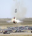 Image 45A USAF Thunderbird pilot ejecting from his F-16 aircraft at an air show in 2003 (from Aviation)