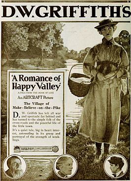 Advertentie voor A Romance of Happy Valley