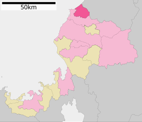 Poziția localității Awara