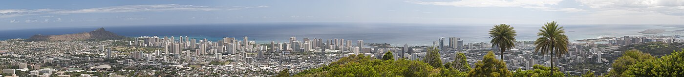 Honolulu panorámaképe