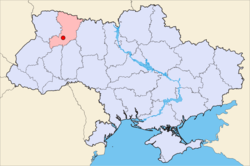 Vị trí trong Rivne Oblast