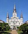 La cathédrale Saint-Louis de La Nouvelle-Orléans (Louisiane).