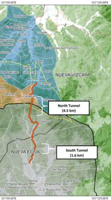 Map of the proposed Dalton Pass East Alignment Road