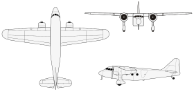 vue en plan de l’avion