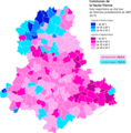 Résultats du 2nd tour de l'élection présidentielle de 2007 par commune en Haute-Vienne (mars 2009)