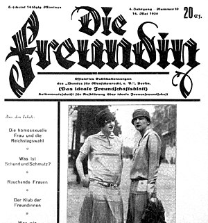 14 May 1928 issue of Die Freundin