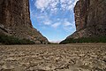 Dry bed of the Rio Grande