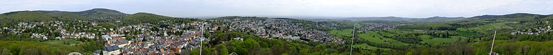 Burg Königstein Panorama vom Bergfried