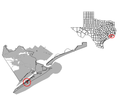 Location of Jamaica Beach, Texas