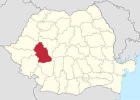 Localisation de Județ de Hunedoara