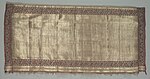 Part of a sari, silk and metal thread, 18th-19th century, Aurangabad, India