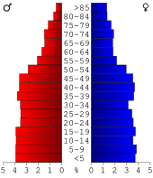 Bevolkingspiramide Woodbury County