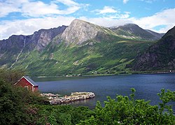 View from Eidså across the Syvdsfjorden in the area of the old Syvde municipality