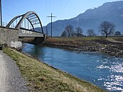 Biberlichopfbrücke über den Linthkanal, südöstlich des Bahnhofs