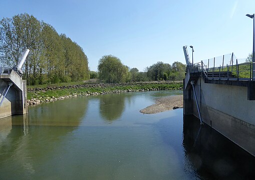 Clapet de retenue des eaux en cas de crue à Proisy