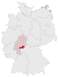 Localização de Meno-Kinzig na Alemanha