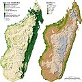 Image 27Land coverage (left) and topographical (right) maps of Madagascar (from Madagascar)