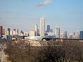 Vista do horizonte atravessando o McCormick place