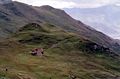 A sky burial site in Tibet.