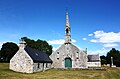 Combrit : la chapelle Saint-Vennec : vue extérieure d'ensemble 1.