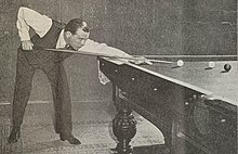 Joe Davis playing English billiards