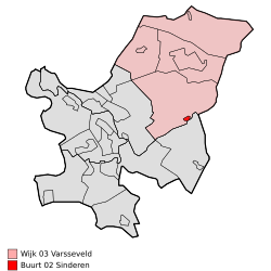 Lage von Sinderen in der Gemeinde Oude IJsselstreek