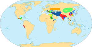 Mapa do mundo no século -III