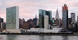 Headquarters of the UN in New York City