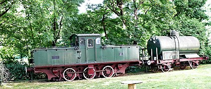 Rame-monument du chemin de fer industriel, dans le parc des EMGP.