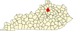 State map highlighting Scott County