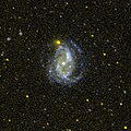 NGC 7496 imagée dans le domaine de l'ultraviolet par le télescope spatial GALEX.