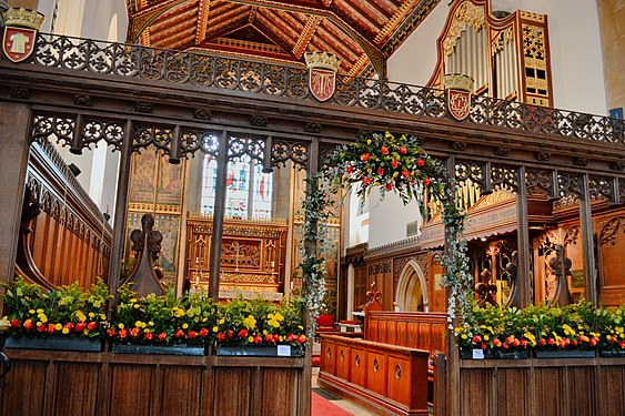 Chancel at Harvest Flower Festival