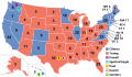 Forsetavalið 2016   Clinton (D) 232 valmenn (48,0 %)   Trump (R) 306 valmenn (46,1 %)