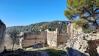 Les ruines du château.