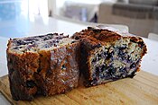 Blueberry banana bread