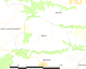 Poziția localității Bibost