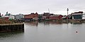 Looking north over Queens Dock