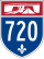 Autoroute 720 marker