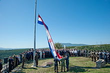 Hoisting of Croatian flag