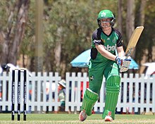 Duffin batting for Melbourne Stars during WBBL