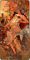 Autumn (1896), by Art Nouveau artist Alphonse Mucha