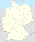 Deutschlandkarte, Position der Stadt Groß-Gerau hervorgehoben