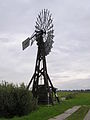 Windkraftschöpfwerk im Thurbruch bei Kachlin