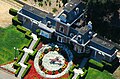 Floral Clock at Neverland Ranch's train station in Los Olivos, California