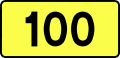 Voivodeship Road 100 shield}}