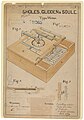 Patent drawing for typewriter