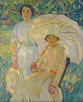 White Sunshade #2, c. 1912, oil on canvas, 99.5 x 81.9 cm